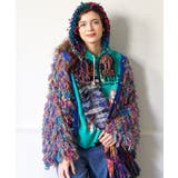 【チャイハネ】カラフルループニットカーディガン | アミナコレクション  | 詳細画像2 