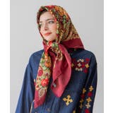 ワイン | 【チャイハネ】フラワースカーフ | アミナコレクション 