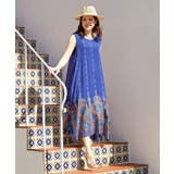 ブルー | 【チャイハネ】ヨウエンノースリーブワンピース | アミナコレクション 