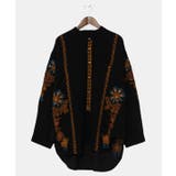 ブラック | 【チャイハネ】カシエMEN'S刺繍シャツ | チャイハネ