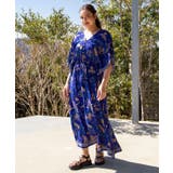 ブルー | 【チャイハネ】サマトVネックワンピース | アミナコレクション