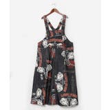 ブラック | 【チャイハネ】レトパケコーデュロイサロペットスカート | アミナコレクション 