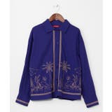 パープル | 【チャイハネ】アイララ刺繍シャツ | アミナコレクション 