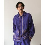 パープル | 【チャイハネ】アイララ刺繍メンズシャツ | アミナコレクション