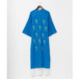 ブルー | 【チャイハネ】ペティナ刺繍ワンピース | アミナコレクション 