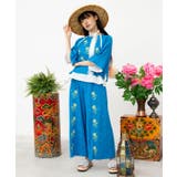 【チャイハネ】ペティナ刺繍ワイドフレアパンツ | アミナコレクション  | 詳細画像3 