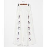 【チャイハネ】ペティナ刺繍ワイドフレアパンツ | アミナコレクション  | 詳細画像7 