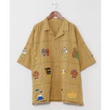 ベージュ | 【チャイハネ】ムーキャンメンズシャツ【Amina×grn×ogawaコラボ】 | アミナコレクション