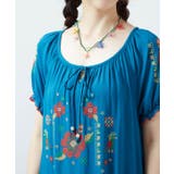 【チャイハネ】花刺繍クロスステッチワンピース | アミナコレクション | 詳細画像4