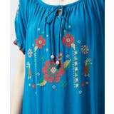 【チャイハネ】花刺繍クロスステッチワンピース | アミナコレクション | 詳細画像5