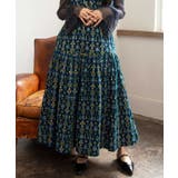 グリーン | 【チャイハネ】ブライド刺繍ロングスカート | アミナコレクション 