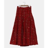 レッド | 【チャイハネ】ブライド刺繍ロングスカート | アミナコレクション 