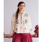 ホワイト | 【チャイハネ】ベラディア刺繍シャツ | アミナコレクション