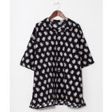 ブラック | 【チャイハネ】ハリシャ開襟メンズシャツ | アミナコレクション