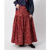 レッド | 【チャイハネ】ラトーナ総刺繍スカート | アミナコレクション 