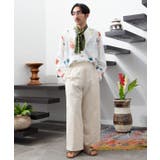 【チャイハネ】ラジャラン刺繍メンズシャツ | アミナコレクション | 詳細画像1 