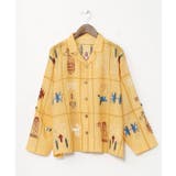 イエロー | 【チャイハネ】ラジャラン刺繍シャツ | アミナコレクション 