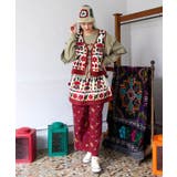 【チャイハネ】スンダナ刺繍ミニスカート | アミナコレクション  | 詳細画像1 