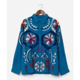 ブルー | 【チャイハネ】エルジャン刺繍メンズシャツ | アミナコレクション 