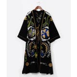 ブラック | 【チャイハネ】エルジャン刺繍カーディガン | アミナコレクション 