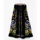 ブラック | 【チャイハネ】エルジャン刺繍スカート | アミナコレクション