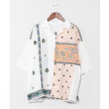 ホワイト | 【チャイハネ】レヘンナ開襟メンズシャツ | アミナコレクション