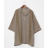 ベージュ | 【チャイハネ】ナナミィメンズプルオーバーシャツ | アミナコレクション