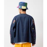 【チャイハネ】ピピナメンズデニムノーカラーシャツ | アミナコレクション  | 詳細画像4 