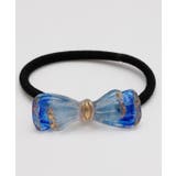 ブルー | 【欧州航路】【Fromチェコ】チェコボタンストゥヘアゴム | アミナコレクション 