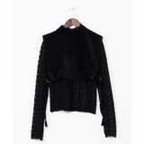 ブラック | 【欧州航路】ノエルセットベスト&ハイネックトップス | アミナコレクション