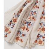 【欧州航路】フィーカ花刺繍ストール | アミナコレクション  | 詳細画像1 