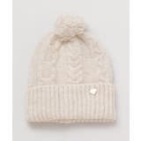 ホワイト | 【欧州航路】ベルクケーブルニットキャップ | アミナコレクション 