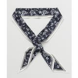 ブラック | 【欧州航路】フワラーロングスカーフ | アミナコレクション 