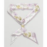 パープル | 【欧州航路】フワラーロングスカーフ | アミナコレクション 