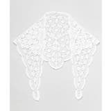 ホワイト | 【欧州航路】クロシェダイヤスカーフ | アミナコレクション 