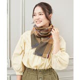 【欧州航路】【Fromフランス】グレンチェックマフラー | アミナコレクション  | 詳細画像1 