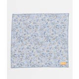 ブルー | 【欧州航路】【Fromフランス】ミュルーズフローラハンカチ | アミナコレクション 