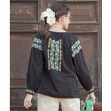 【欧州航路】ローサンド刺繍ブラウス | アミナコレクション  | 詳細画像2 