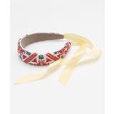 ホワイト | 【欧州航路】ロマニアリボンカチューシャ | アミナコレクション 