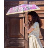 パープル | 【欧州航路】【遮光性99.99%以上】フルーツ折りたたみ傘 晴雨兼用 | アミナコレクション 