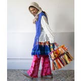 【チャイハネ】ベロアタイダイベルボトムパンツ | アミナコレクション  | 詳細画像5 