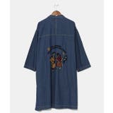 ネイビー | 【チャイハネ】カシュデニムシャツワンピース | アミナコレクション 