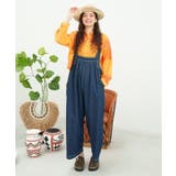 ネイビー | 【チャイハネ】レンテナデニムサロペット | アミナコレクション