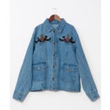 ブルー | 【チャイハネ】レンテナメンズデニムジャケット | アミナコレクション