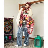 【チャイハネ】クロシラフード付きマフラー | アミナコレクション | 詳細画像1