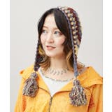 【チャイハネ】シュマル手編み耳付きキャップ | アミナコレクション  | 詳細画像2 