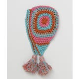 ライトブルー | 【チャイハネ】シュマル手編み耳付きキャップ | アミナコレクション 