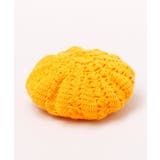 イエロー | 【チャイハネ】フリラニットベレー帽 | アミナコレクション 