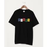 ブラック | 【チャイハネ】タルチョメンズTシャツ | チャイハネ