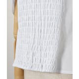 【マウナロア】ワイドフリルシャーリングブラウス | アミナコレクション  | 詳細画像10 